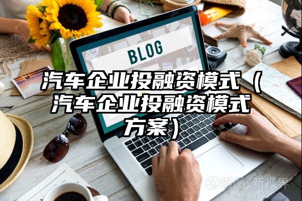 汽车企业投融资模式（汽车企业投融资模式方案）