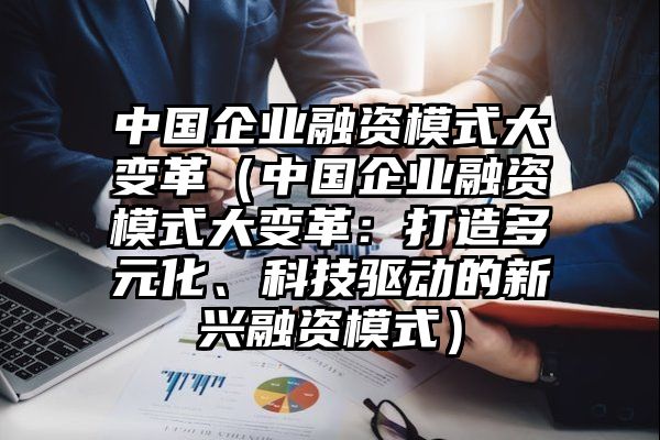 中国企业融资模式大变革（中国企业融资模式大变革：打造多元化、科技驱动的新兴融资模式）