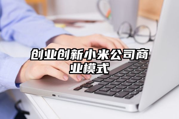 创业创新小米公司商业模式