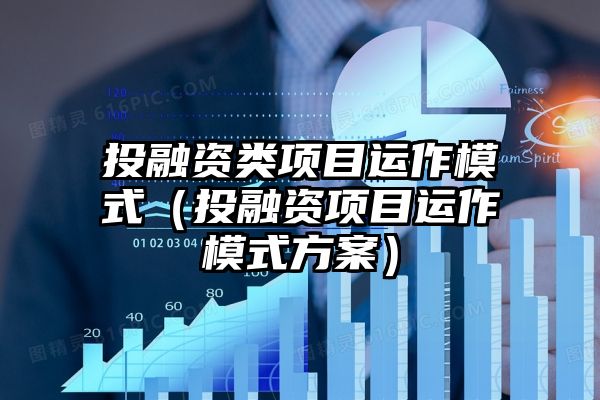 投融资类项目运作模式（投融资项目运作模式方案）