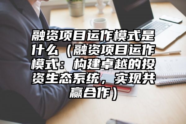 融资项目运作模式是什么（融资项目运作模式：构建卓越的投资生态系统，实现共赢合作）