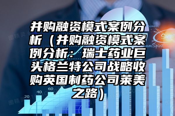 并购融资模式案例分析（并购融资模式案例分析：瑞士药业巨头格兰特公司战略收购英国制药公司莱美之路）