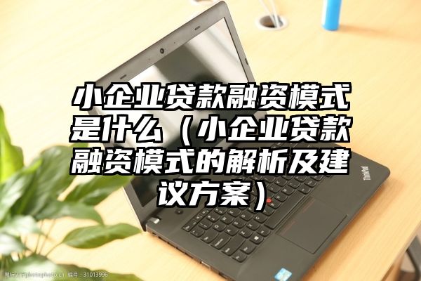 小企业贷款融资模式是什么（小企业贷款融资模式的解析及建议方案）