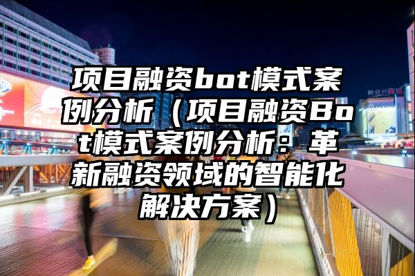 项目融资bot模式案例分析（项目融资Bot模式案例分析：革新融资领域的智能化解决方案）