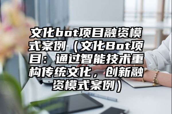 文化bot项目融资模式案例（文化Bot项目：通过智能技术重构传统文化，创新融资模式案例）