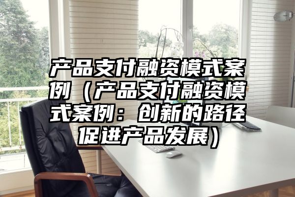 产品支付融资模式案例（产品支付融资模式案例：创新的路径促进产品发展）