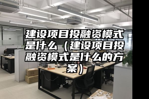 建设项目投融资模式是什么（建设项目投融资模式是什么的方案）