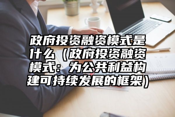 政府投资融资模式是什么（政府投资融资模式：为公共利益构建可持续发展的框架）